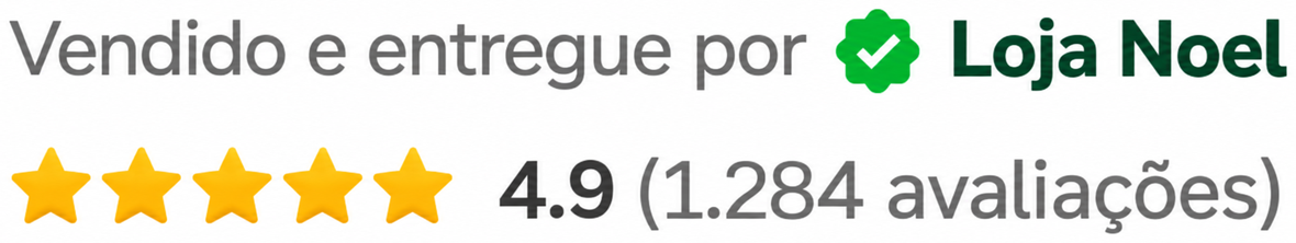 Vendido e entregue por Loja Noel. Nota 4.9 de 5 estrelas, com 1.284 avaliações.