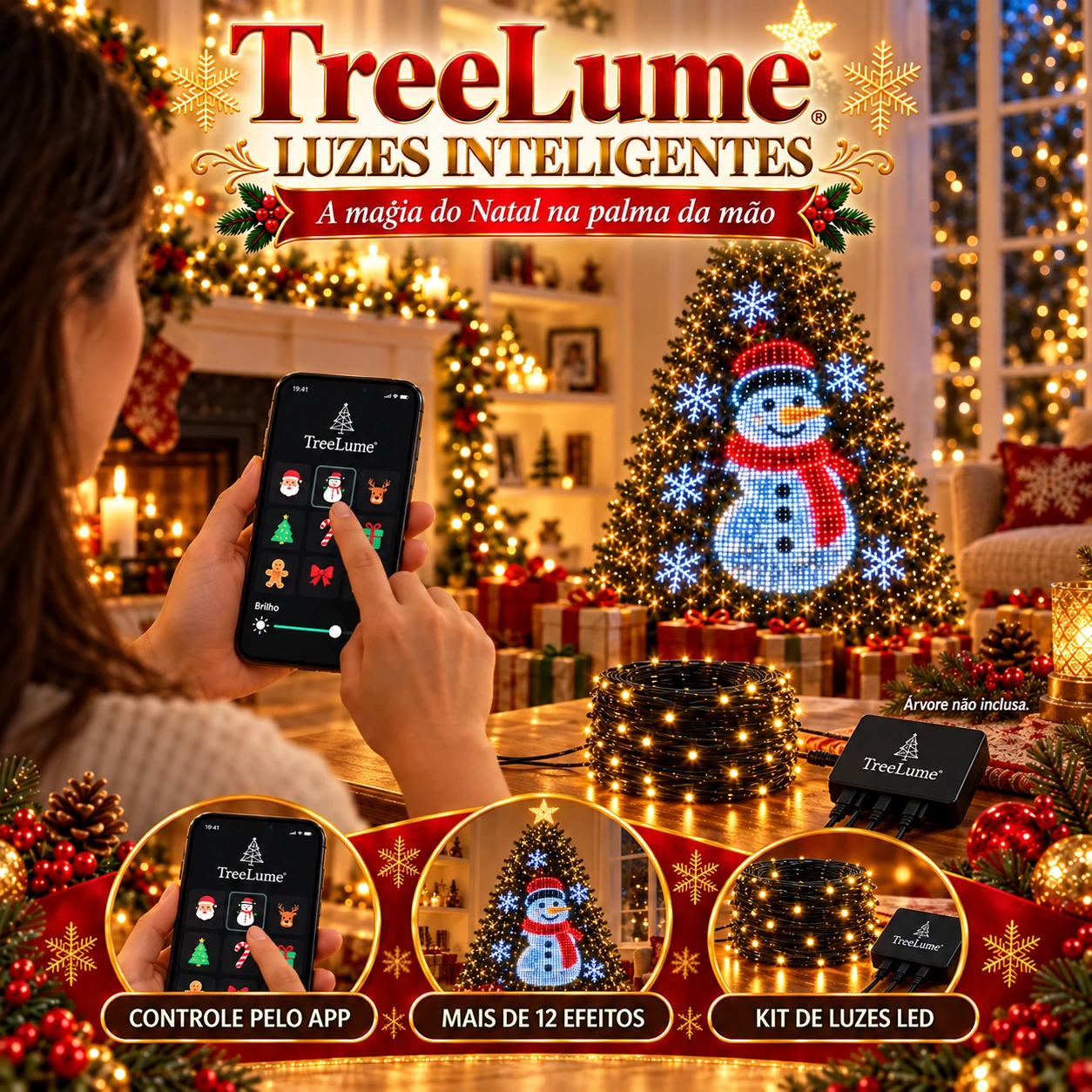 TreeLume™ — Luzes Inteligentes para Árvore de Natal