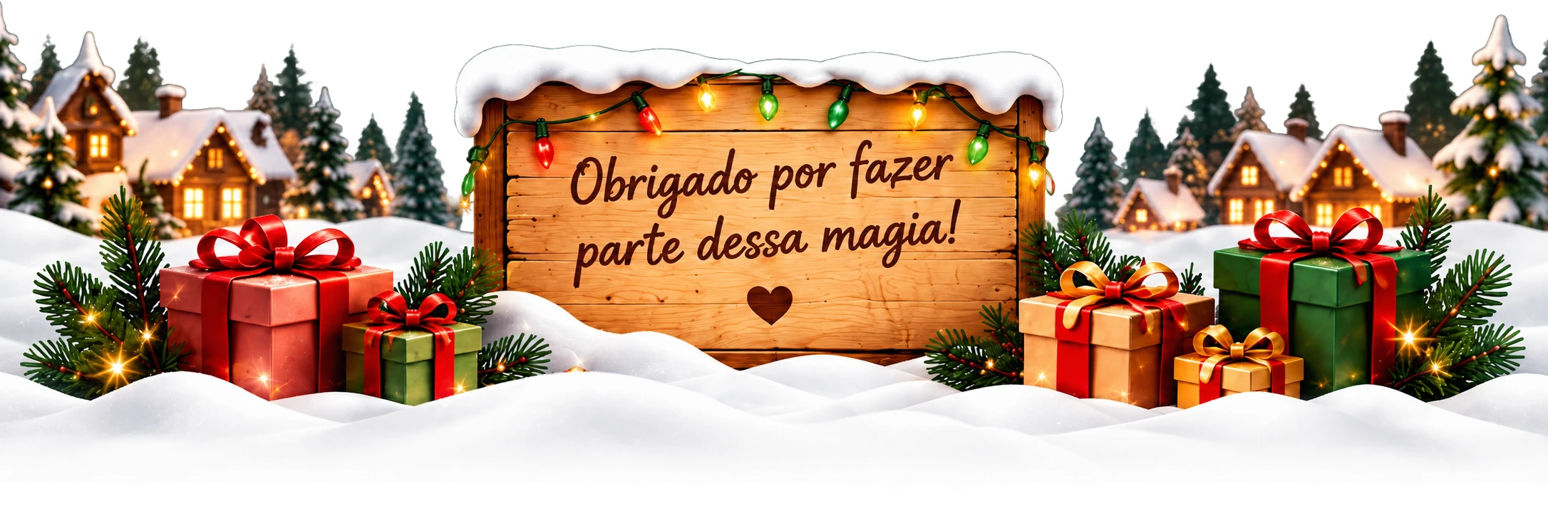 Obrigado por fazer parte dessa magia!
